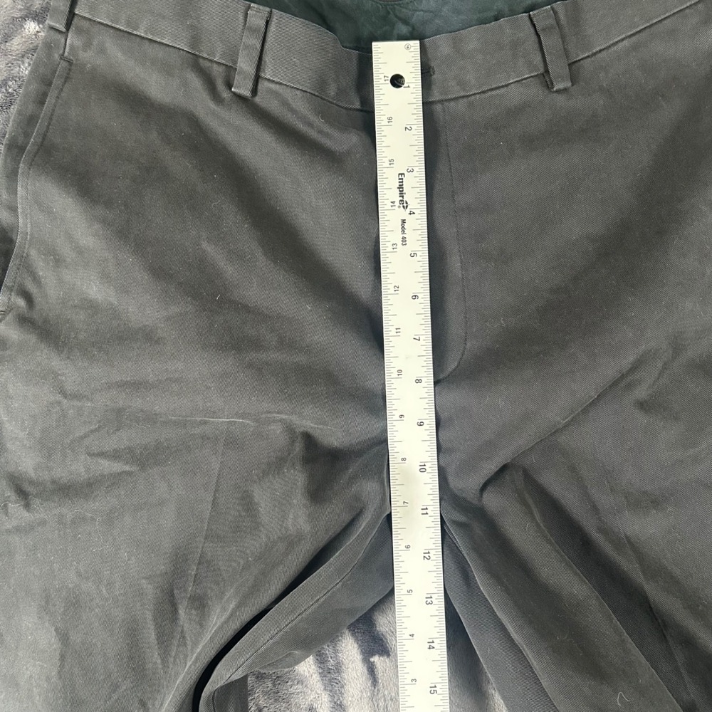 Brooks Brothers Advantage Chino Mens 34x32 Black Clark Fit Straight Leg Pants - Picture 3 of 8